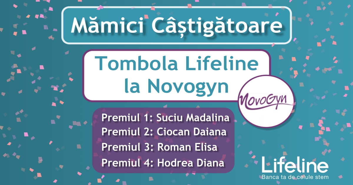 Mămici câștigătoare -> 🎈Tombola Lifeline la Novogyn Clinică Obstetrică-Ginecologie!