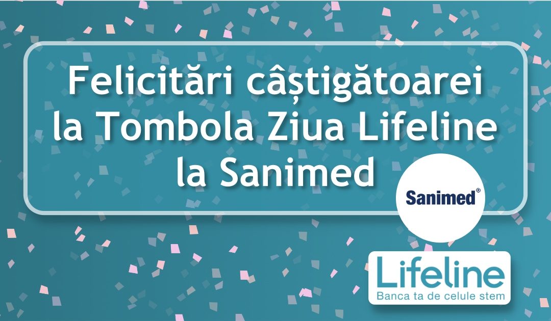 Felicitări câștigătoarei la Tombola Ziua Lifeline la Sanimed