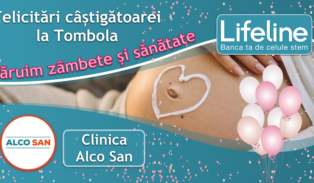Felicitări câștigătoarei la Tombola Dăruim zâmbete și sănătate – Clinica Alco San!
