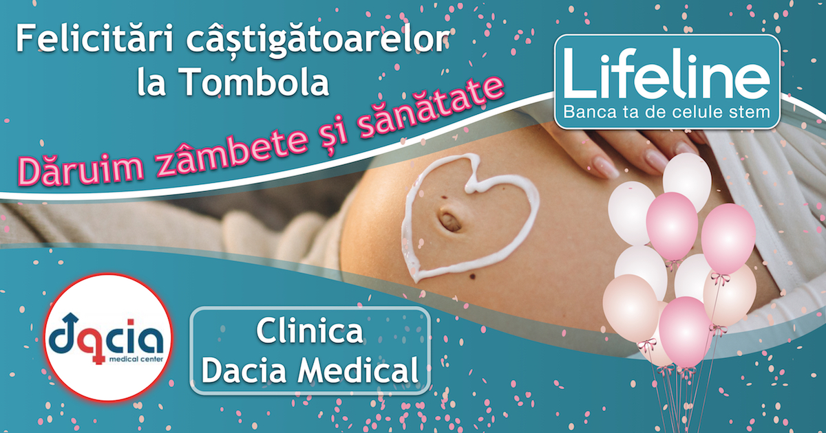 Mămici câștigătoare la Tombola Lifeline la Clinica Dacia Medical!