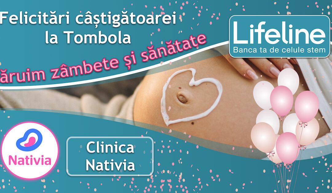 Mămică câștigătoare la Tombola Lifeline la Clinica Nativia!