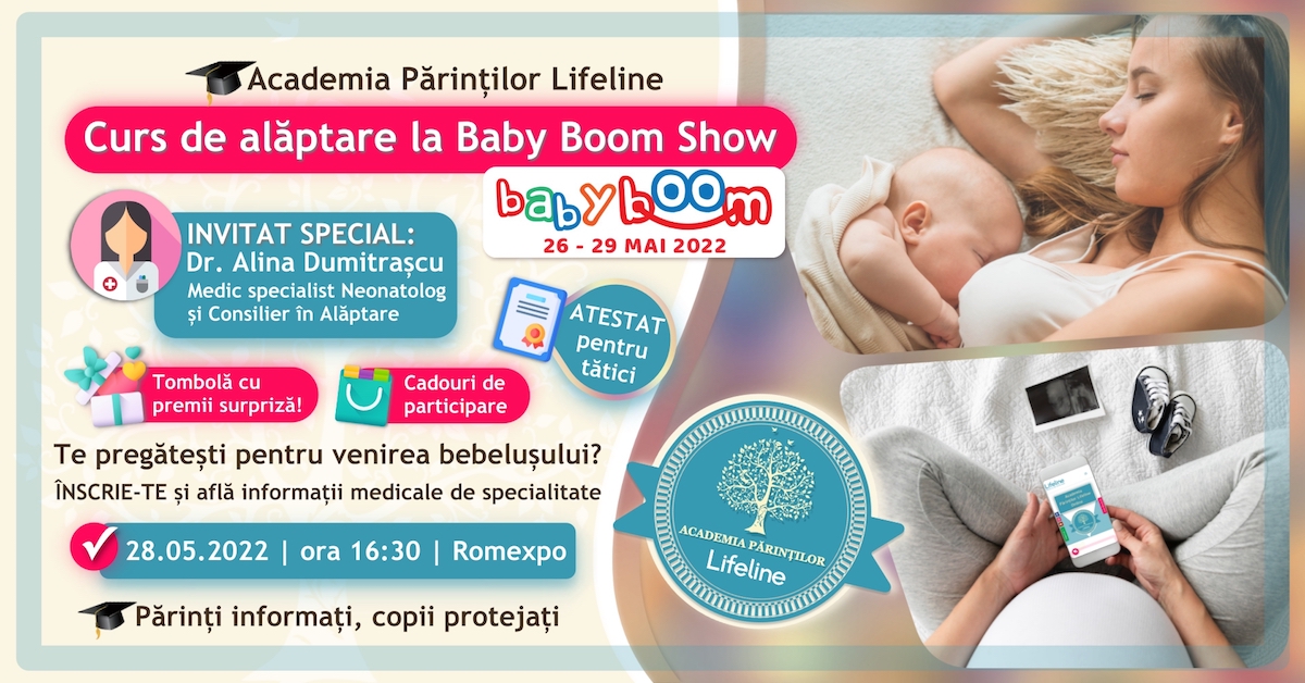 Curs GRATUIT de alăptare la Baby Boom Show - Academia Părinților Lifeline