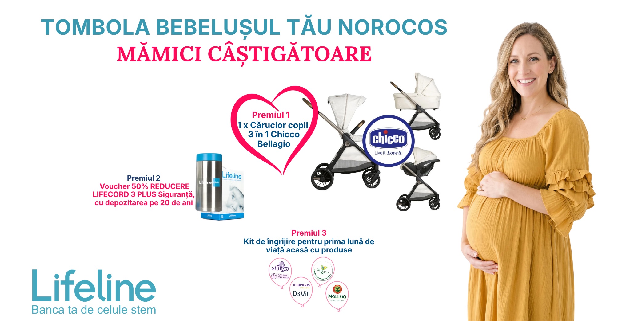 Mămici Câștigătoare la Tombola Lifeline Bebelușul TĂU Norocos – Iulie-Septembrie 2026